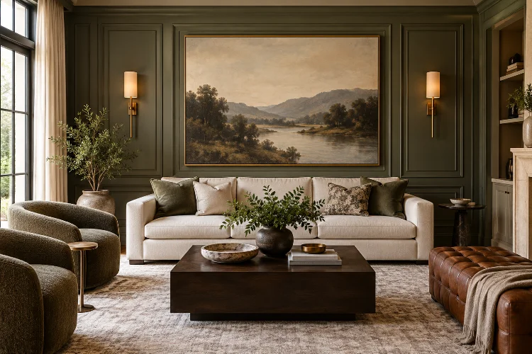 Understanding Wall Composition in Sophisticated Living Room Decor